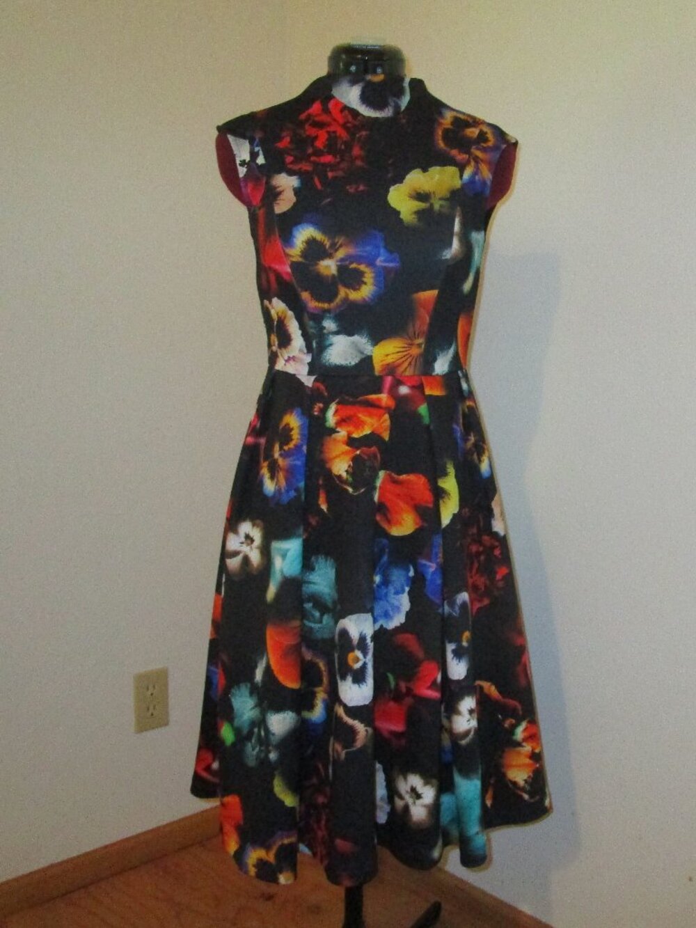 ASOS poppy/pansy midi dress in 4P